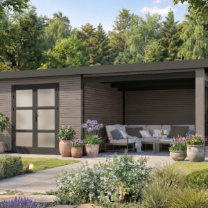 Gartenhausfabrik Gartenhaus FineLine 16,90 m2, Dicke 28 mm