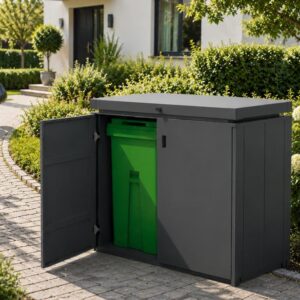 GFP Mülltonnenbox Paul, 146x82x119 cm, Stahl