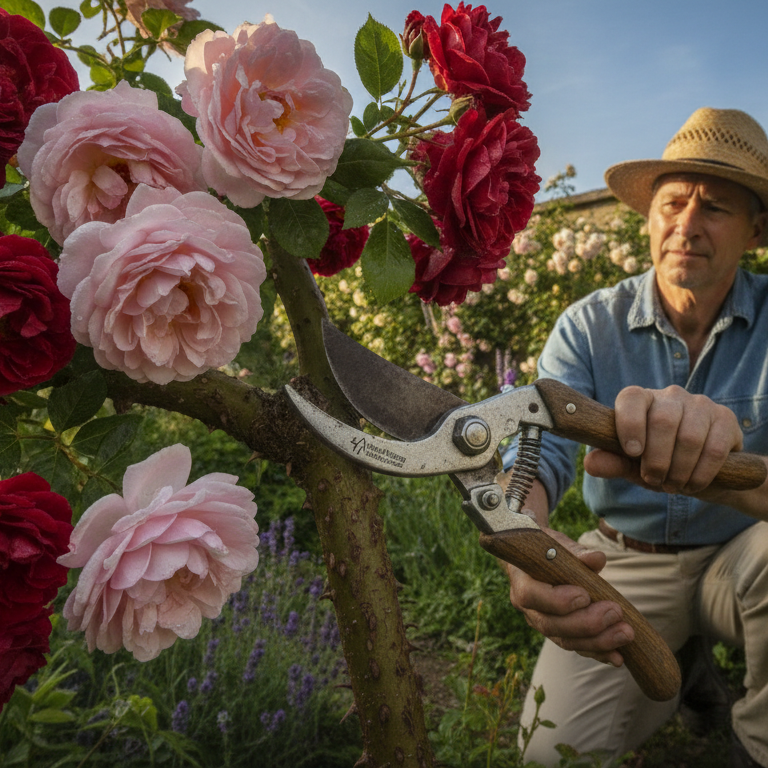 Alte Rosen schneiden