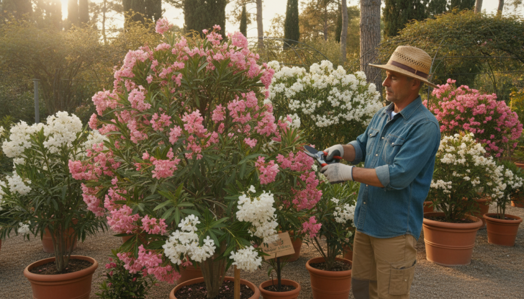 Oleander Formschnitt Schnitttechnik