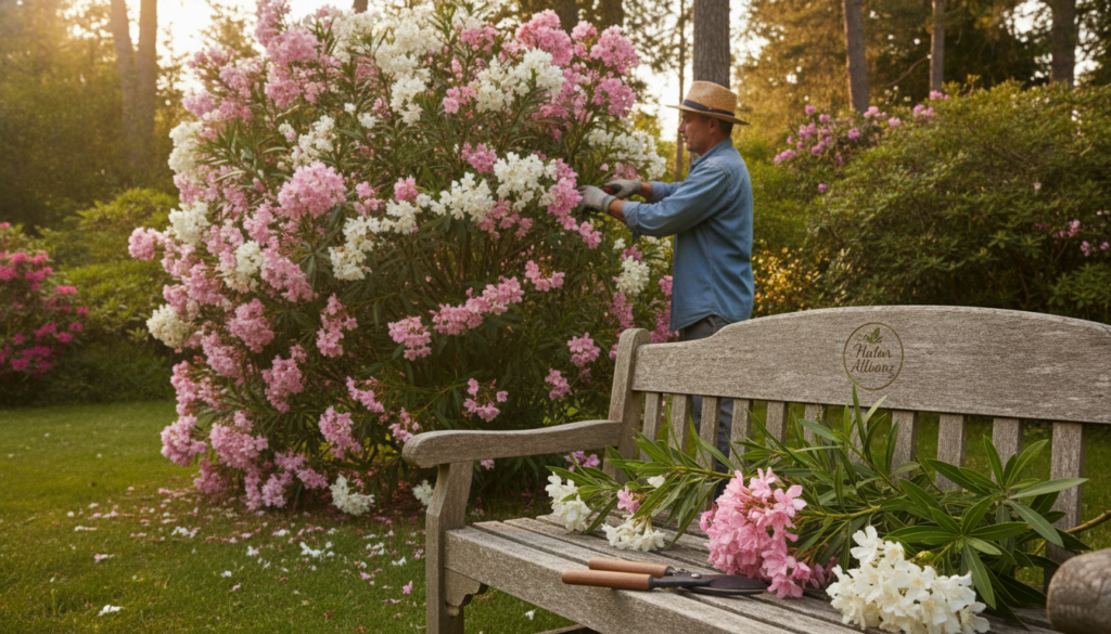 Oleander schneiden Zeitpunkt im Frühjahr