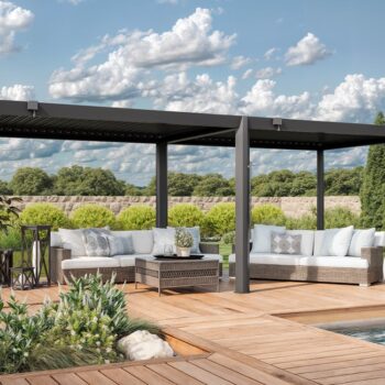 GFP Pergola Nero 6035, 600x350 cm