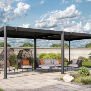 GFP Pergola Nero 7035, 700x350 cm