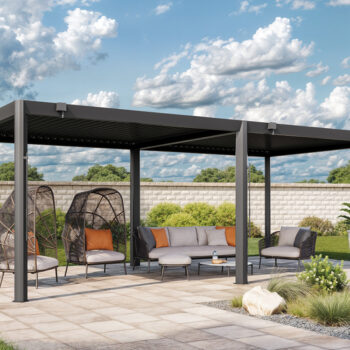 GFP Pergola Nero 7035, 700x350 cm
